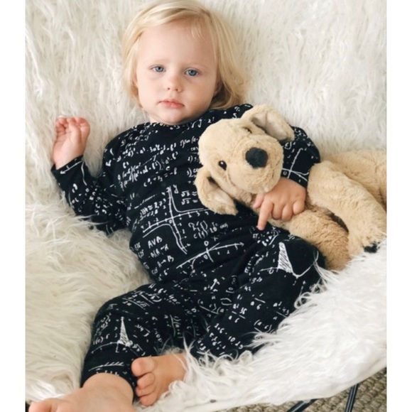 Asher Baby Other - Boutique Hand Screened Math Playsuit